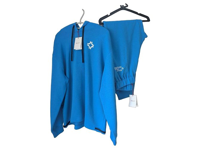 BALLY "Peak Outlook" Trainingsanzug Set Blau - Neu mit Etiketten - Größe M