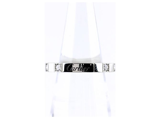 Cartier Lanieres Ring mit halbem Diamantband