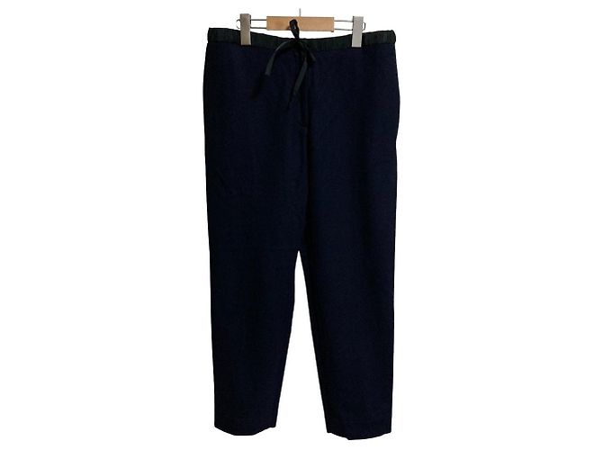 Jil Sander+ Easy Wool Pants Blue Navy blue