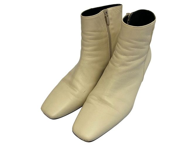 Autre Marque Bottines à bout carré CORSO ROMA 9 Écru