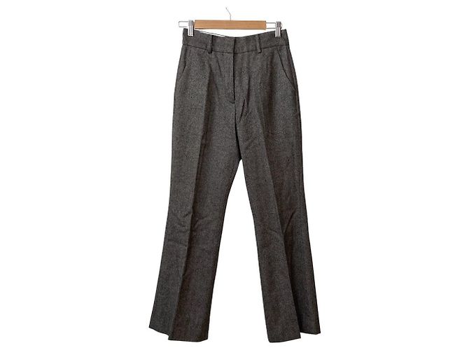 Autre Marque ROPE' Herringbone Wool Pants Brown