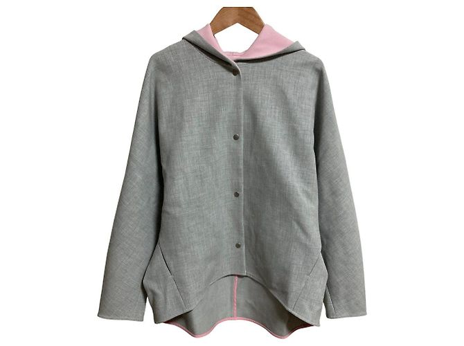 Autre Marque Chaqueta con Capucha yori Double Cross Castaño
