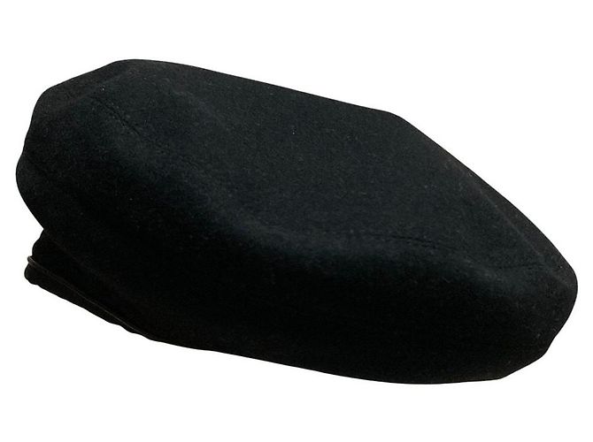 Hermès Cashmere Beret Size57 Black