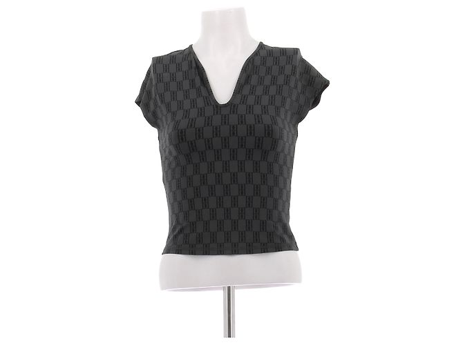 Top estampado cinza By Malene Birger