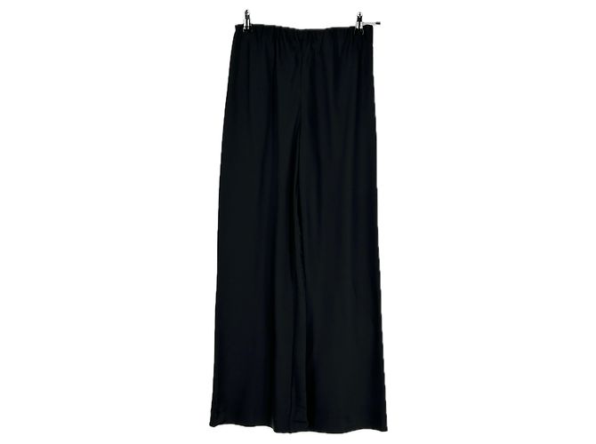 Autre Marque LILYSILK Schwarze Seidensatinhose Größe 34