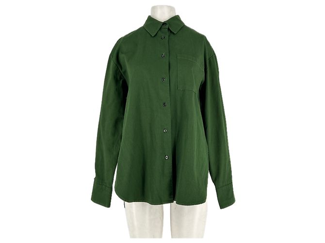 Autre Marque Camisa verde oscuro