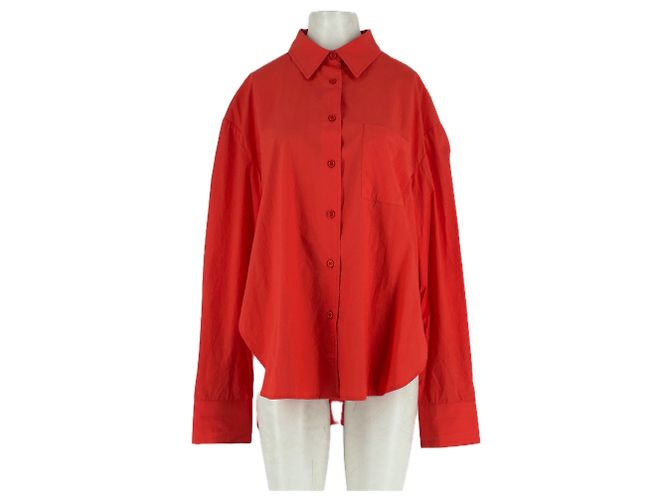 Autre Marque Camicia in cotone arancione FRANKIE SHOP