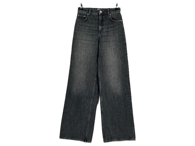 Autre Marque Jean noir en coton ALIGNE Taille 25
