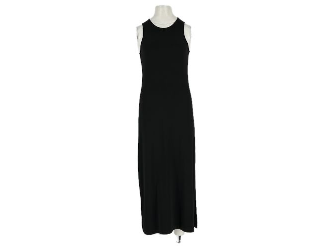 Autre Marque LILYSILK Schwarzes fließendes Viscose Kleid