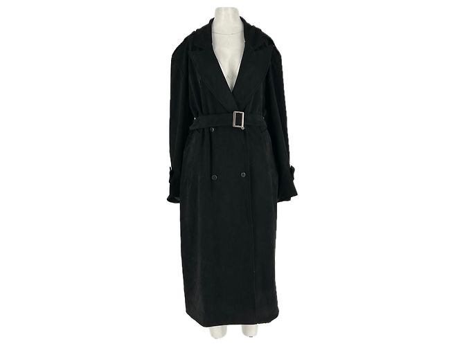 Autre Marque Schwarzer Mantel THE FRANKIE SHOP