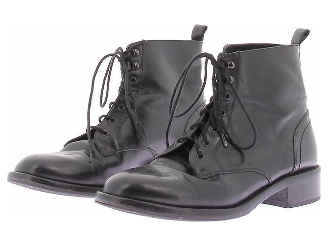 Botines Saint Laurent de piel negra talla 40 Negro