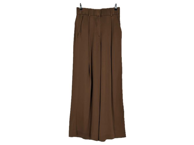 Autre Marque Braune Satinhose