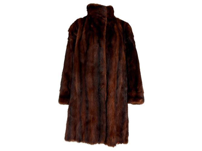 Autre Marque Fourrure marron terracota Brown