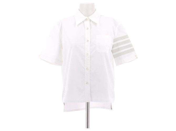 Thom Browne Wasserabweisendes weißes Hemd