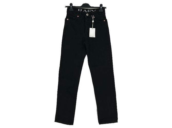 Autre Marque Vaqueros negros de algodón RAEY Talla 23