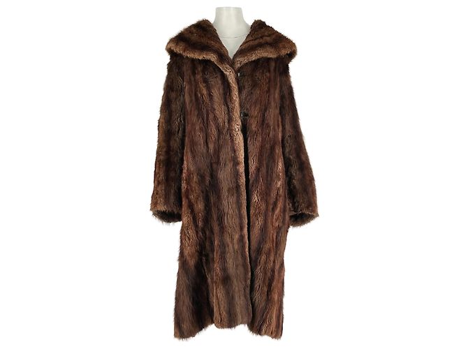 Autre Marque pelliccia lunga marrone