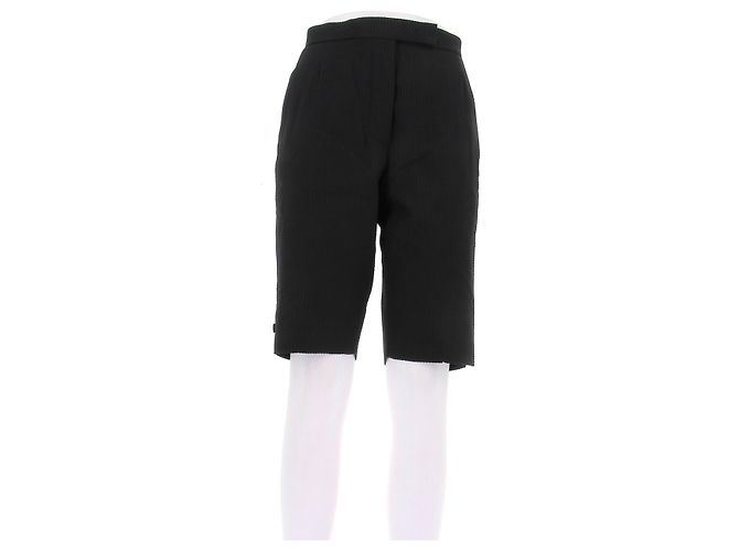 Thom Browne Pantacourt droit noir Black