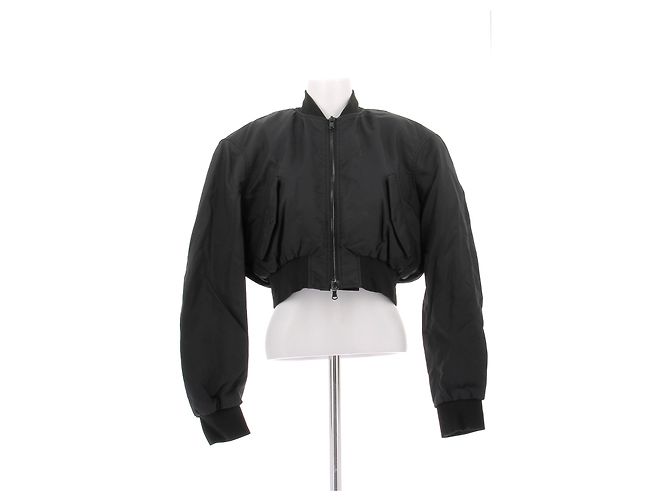 Autre Marque Bomber nero in nylon WARDROBE NYC