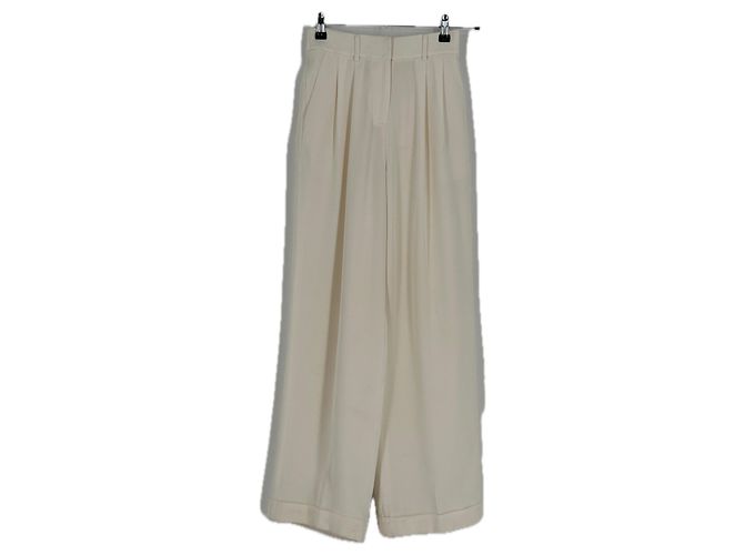 Autre Marque Pantalones LILYSILK de seda beige