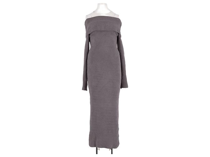 Autre Marque Vestido slim & ajustado gris