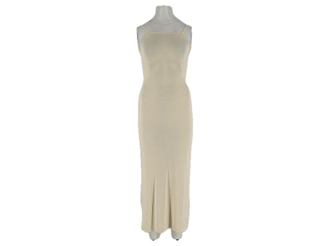 Autre Marque DISSH Maxikleid beige aus Viskose