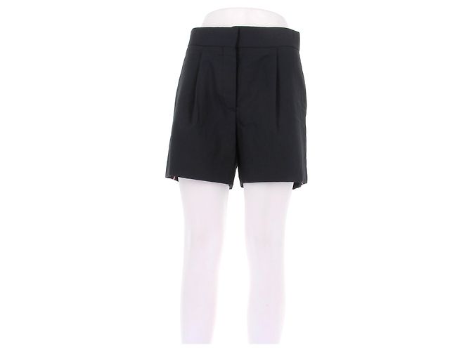 Thom Browne Gerade Shorts Marineblau Wolle