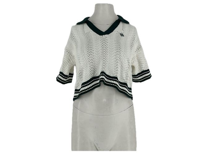 Montblanc Polo de crochet blanco