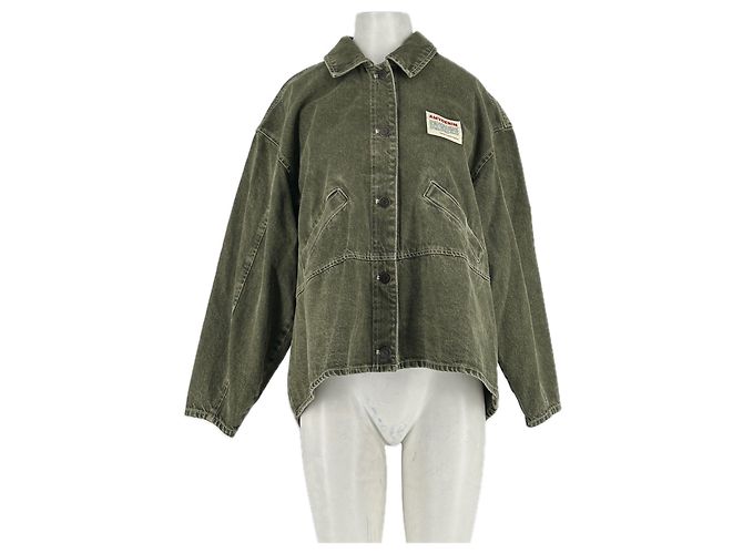 American Vintage Camisa de denim verde