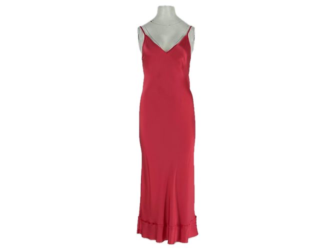 Autre Marque Satin-Kleid in Candy-Pink