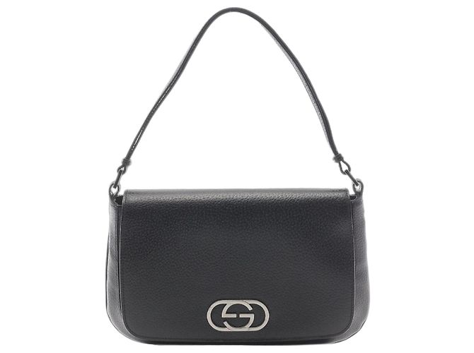 Gucci Borsa a tracolla One shoulder G intrecciata nera Nero
