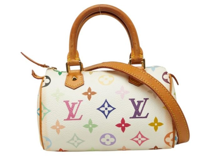 Louis Vuitton Monogram Multicolor Mini Speedy Handtasche Weiß Mehrfarben Monogramm