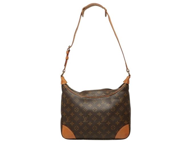 Borsa a tracolla Louis Vuitton Monogram Boulogne 30 Marrone Monogramma
