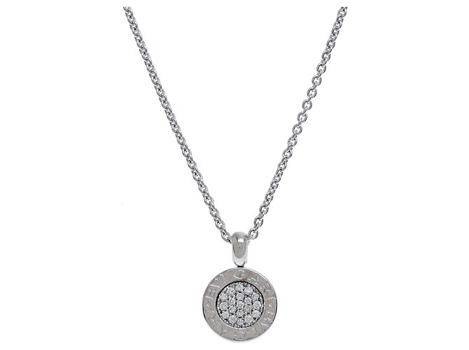 Bulgari Colar Bvlgari em ouro branco 18K e diamantes