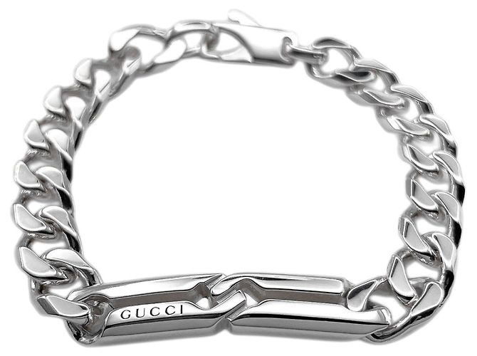 Gucci Infinity Knot Armband aus Silber mit Anhänger
