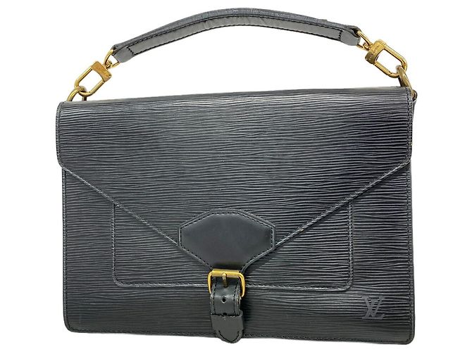 Borsa Louis Vuitton Epi Biface M52322 Noir Nero