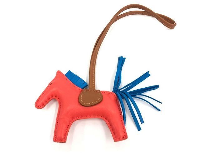 Hermès Hermes Rodeo PM Bag Charm Marron Rose Bleu