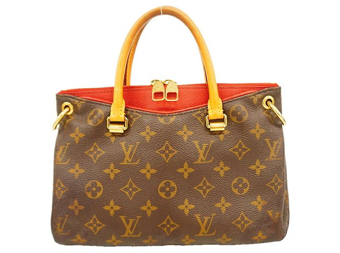 Borsa Louis Vuitton Monogram Pallas BB Marrone Fuschia
