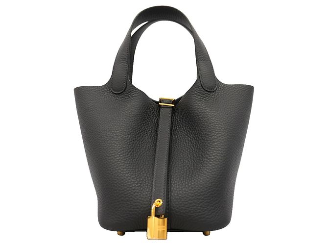 Hermès Borsa Hermes Picotin Lock PM Nero