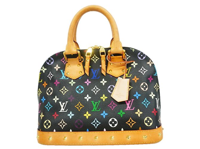 Borsa a mano Louis Vuitton Alma Monogram Multicolor M92646 Noir Nero