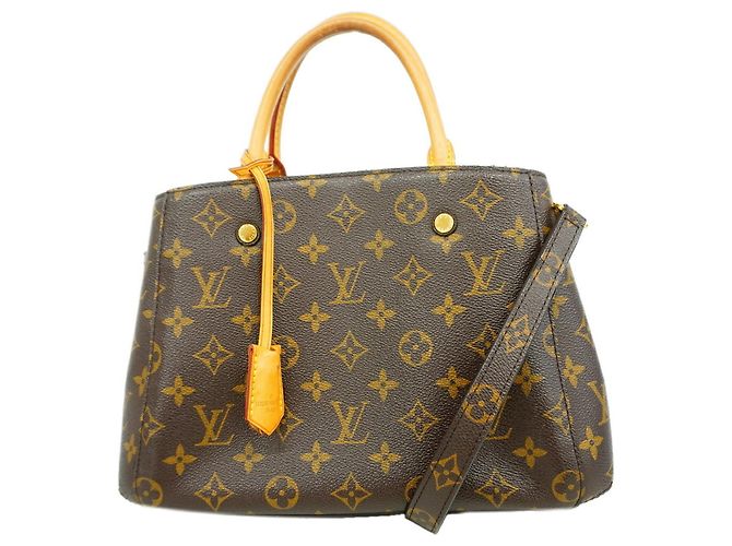 Bolsa Louis Vuitton Monogram Montaigne BB Marrom