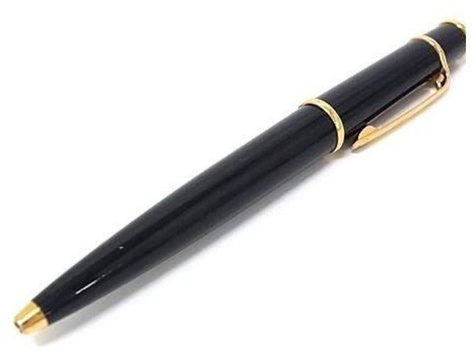 Cartier Diabolo de Ballpoint Pen Black Blue Golden