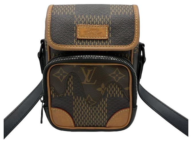 Borsa a Tracolla/Spalla Louis Vuitton Brown Damier Giant Marrone