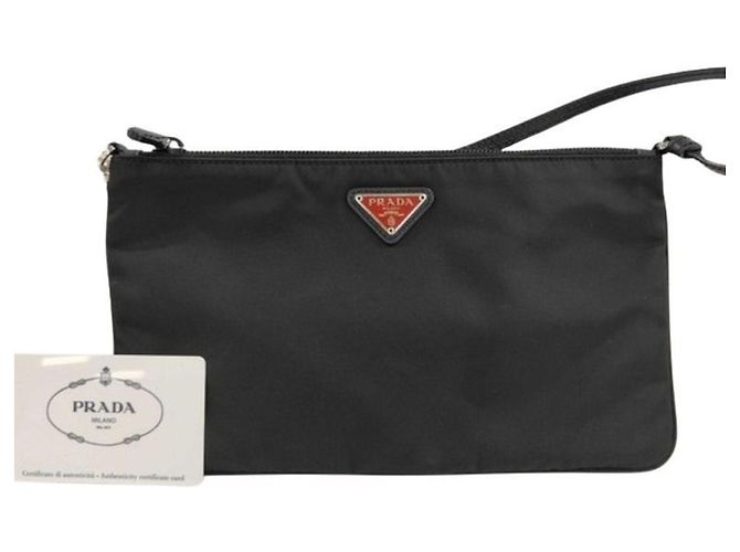 Bolsa de Mão Prada Triangle 1NI545 Preto Branco