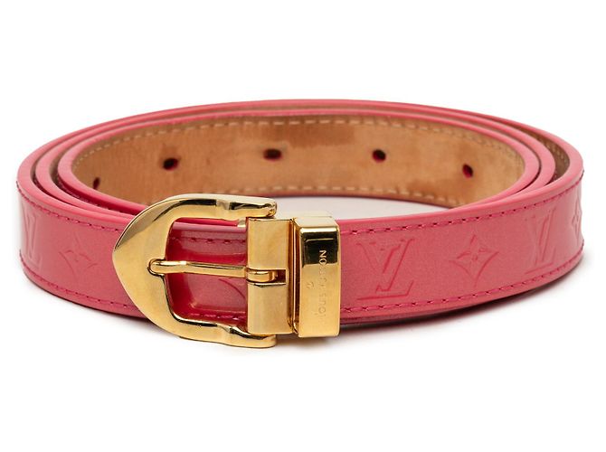 Louis Vuitton Pink Monogram Vernis Gürtel