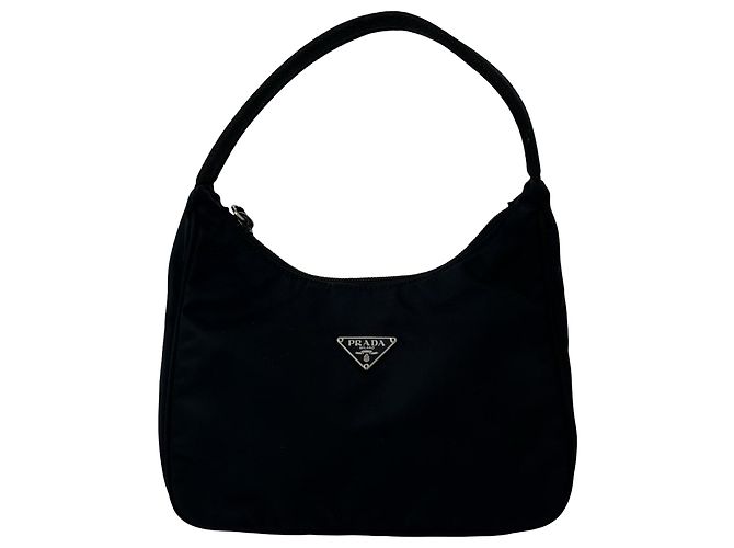 Borsa a tracolla Prada Mini Re Nylon Re Edition 2000 Nera Nero