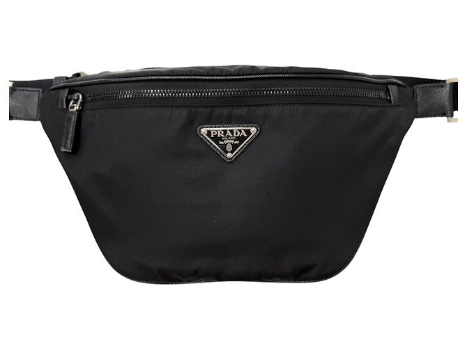 Prada Black Tessuto Belt Bag