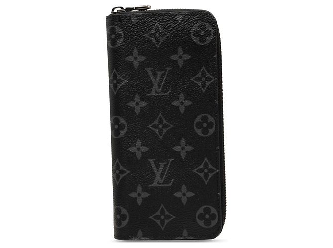 Cartera Vertical Zippy Louis Vuitton Monogram Eclipse Negra Negro