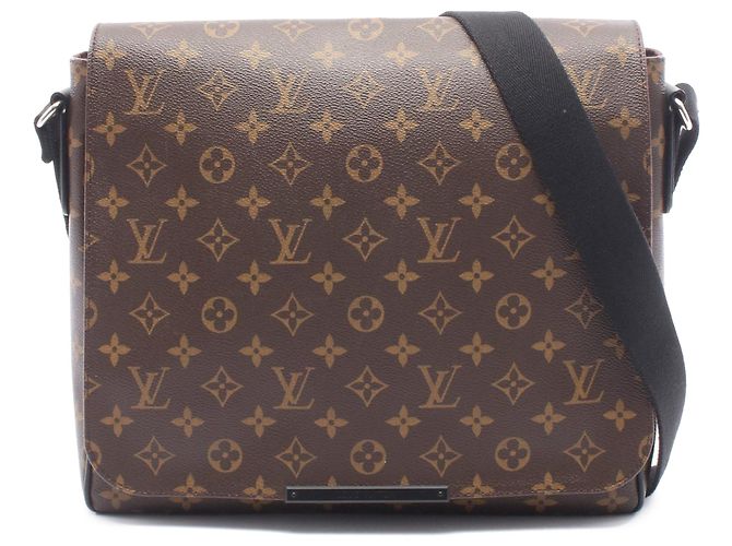 Louis Vuitton Brown Monogram Macassar District MM Marron