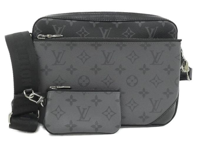 Louis Vuitton Monogram Eclipse Reverse Trio Messenger Bag Black