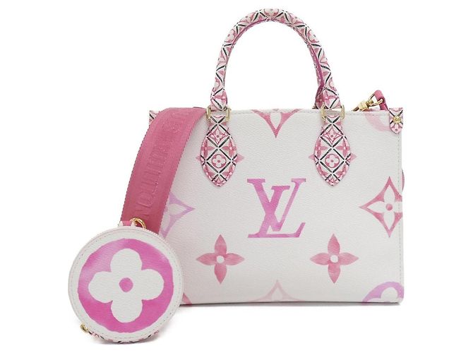 Borsa Louis Vuitton Monogram Flower Tile Rosa